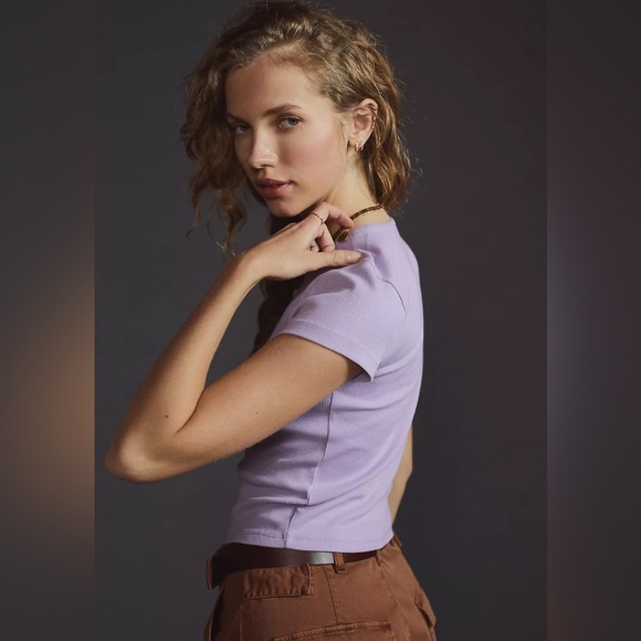 Maeve Ribbed Baby Tee - Picture 2 of 4